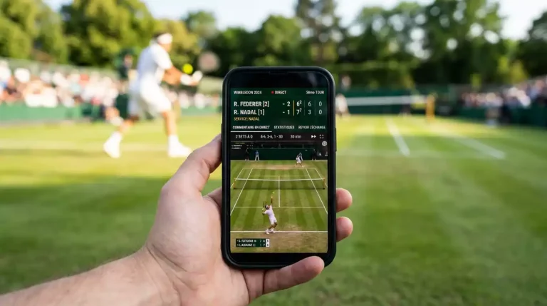 Paris en direct sur un match de tennis à Wimbledon